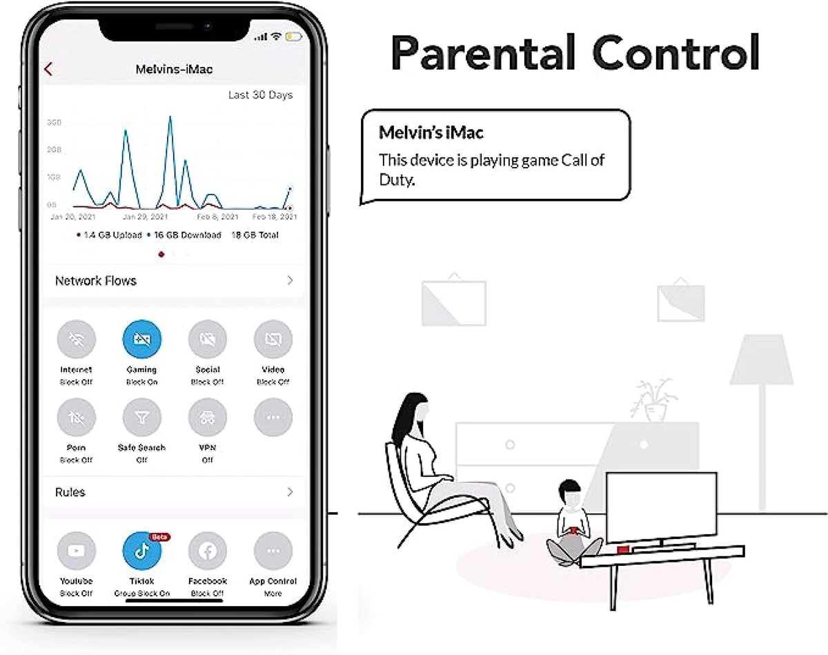Firewalla: Cyber Security Firewall for Home & Business, Protect Network from Malware and Hacking | Smart Parental Control | Block Ads | VPN Server and Client | No Monthly Fee (Purple SE)