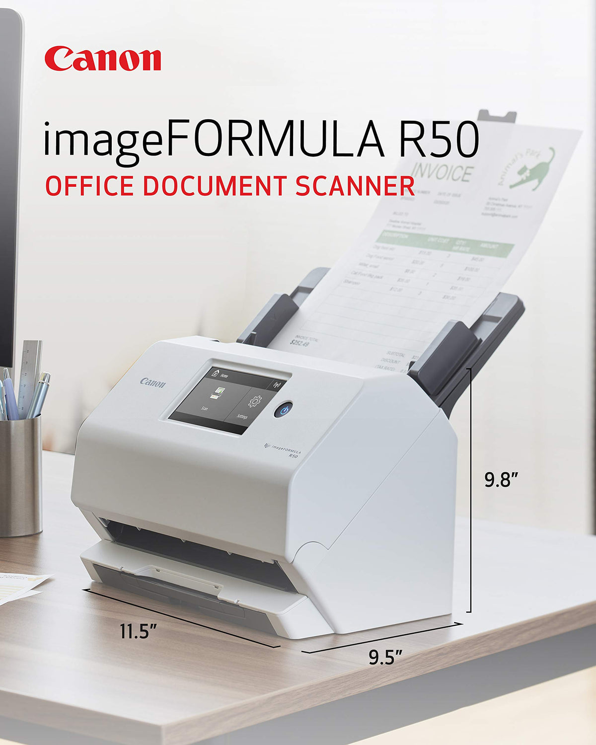 Canon imageFORMULA R50 Business Document Scanner for PC and Mac