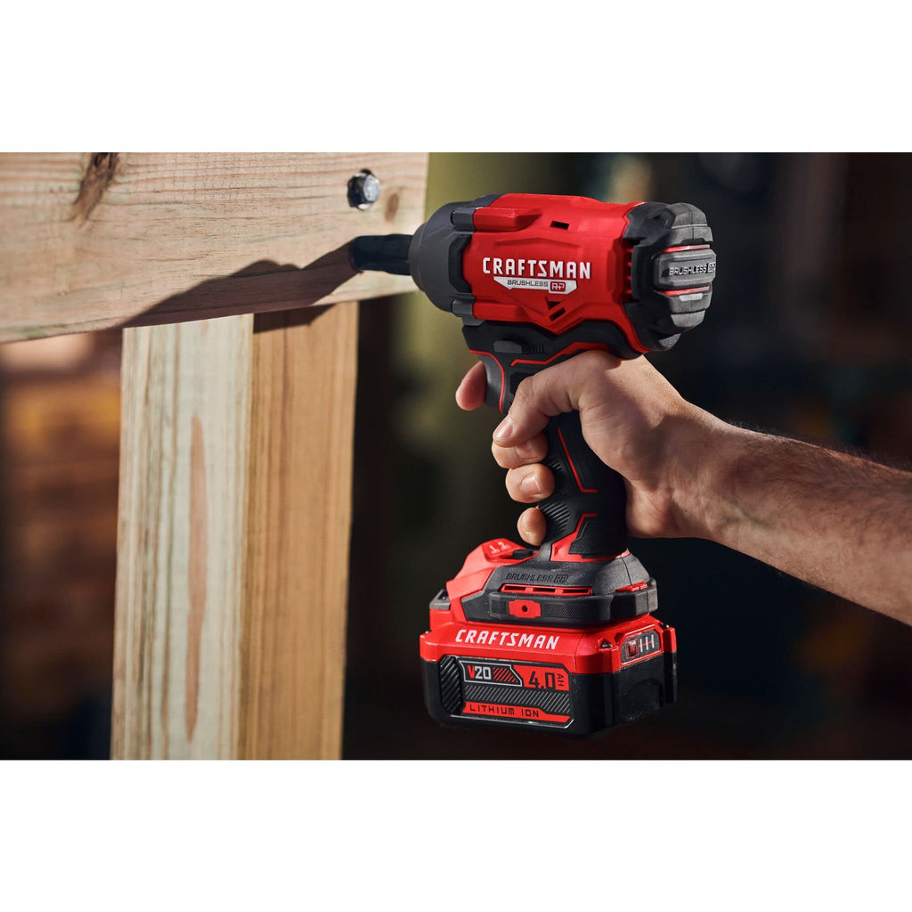 CRAFTSMAN V20 Cordless Impact Wrench, 1/2 inch, Bare Tool Only (CMCF921B)