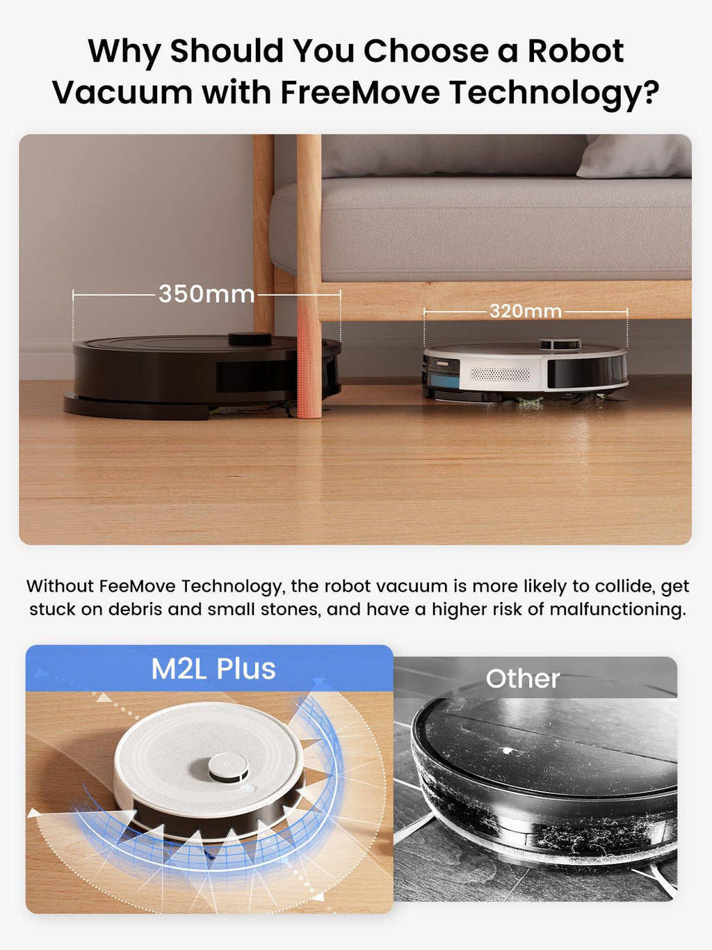Lefant Robot Vacuum and Mop, 75-Day Self-Emptying, 6000Pa