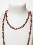 34" Natural Multi-Color Tourmaline Chip Beads Strand -Pack of 15, Gravel Uncut/ Freeform Shape, 150 Ct, Nuggets for Beading- Jewelry Making, Art & Craft, Wholesale