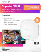 aruba Instant On AP22 .11ax 2x2 WiFi Access Point | US Model | Power Source Included (R6M49A)