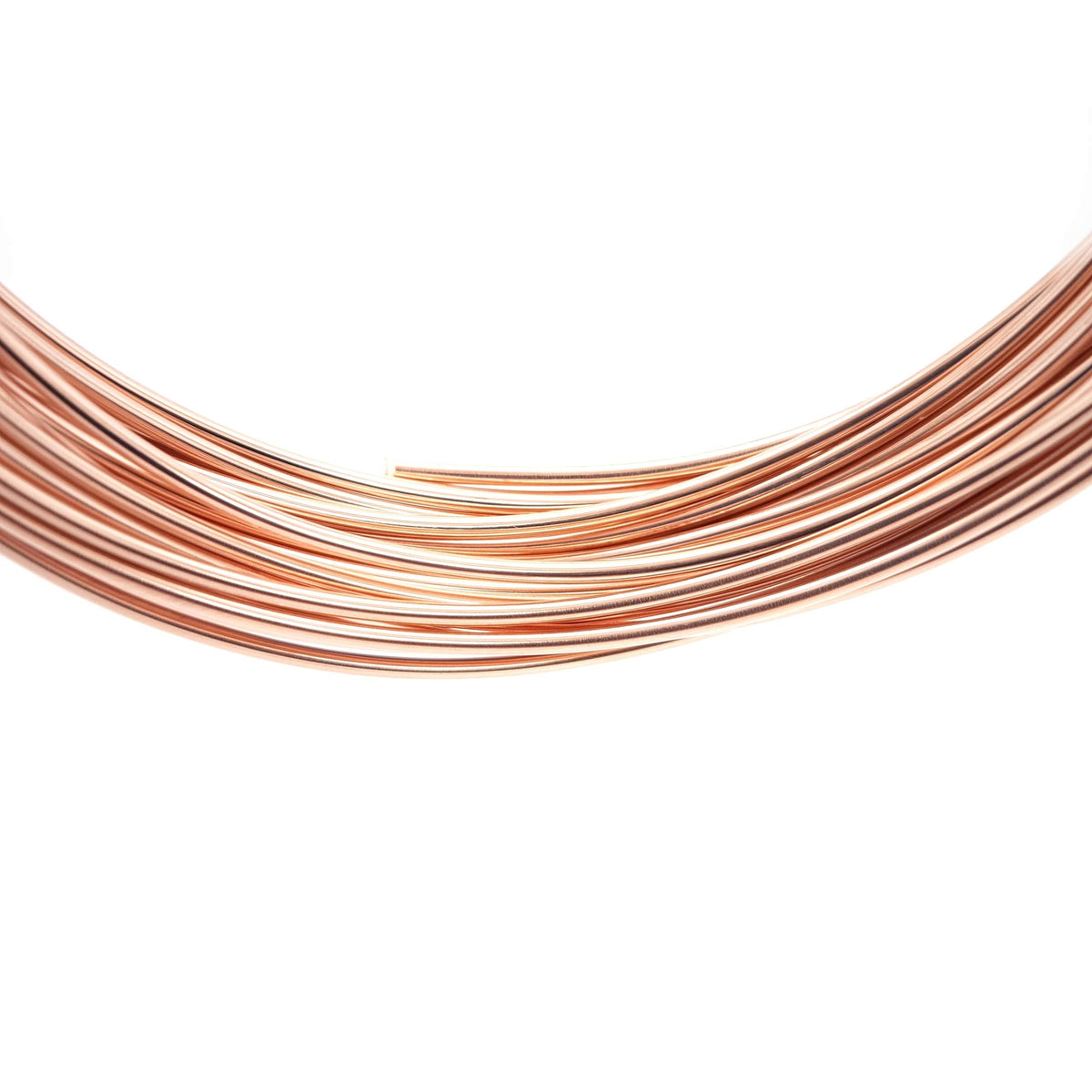 14/20 Rose Gold Filled Wire, 16 Gauge, Round, Half Hard, 1FT by Craft Wire