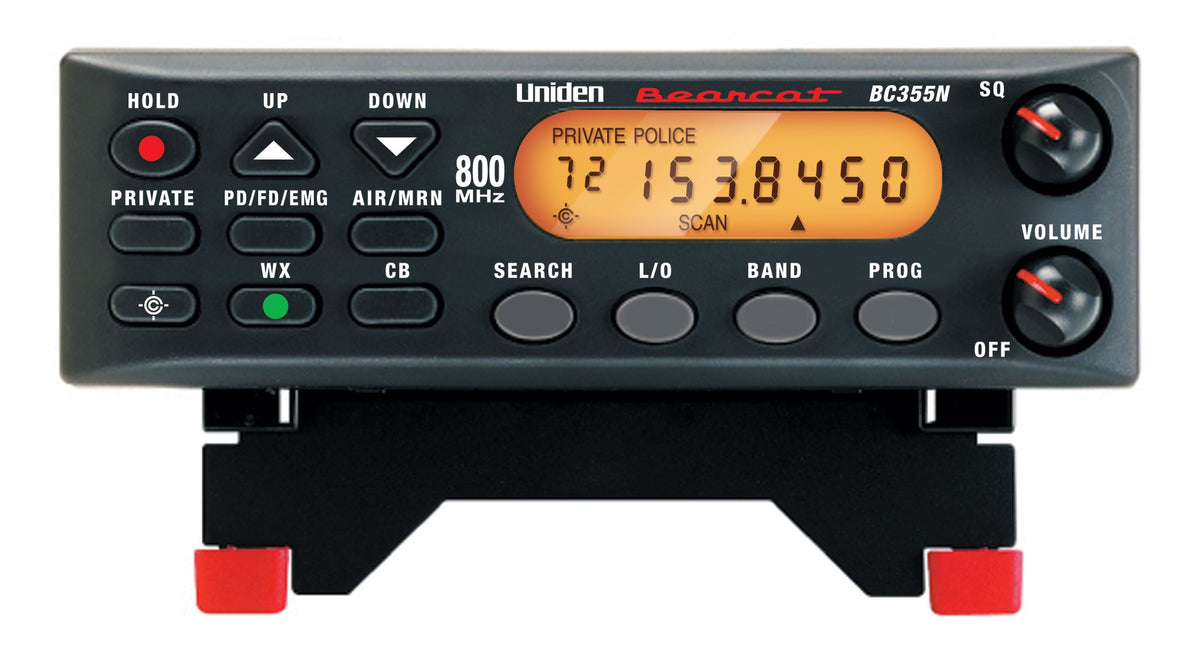 Uniden BC355N 300-Channel Base/Mobile Scanner, Close Call Capture, Pre-programmed Search Bands, NOAA Weather, Aviation, Marine, Railroad, NASCAR, and 'Non-digital' emergency services