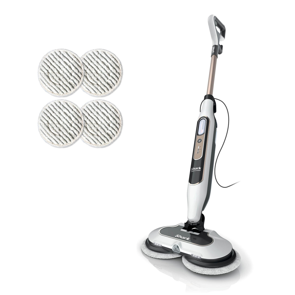 Shark Steam & Scrub Steam Mop, All-in-One Hard Floor Cleaner, Grey, S8001