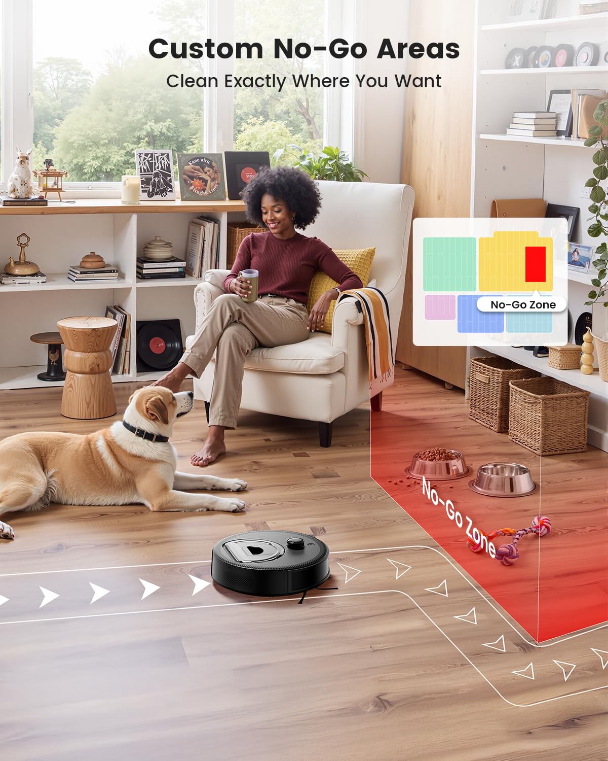 Lefant Robot Vacuum and Mop, 450ml Visible Dustbin, Upgraded 190° PSD Obstacle Avoidance, Customized Cleaning, Multi-Floor Mapping, 150 Mins Runtime, 2.4G/5G WiFi, Pet Hair & Carpets, M330 Pro