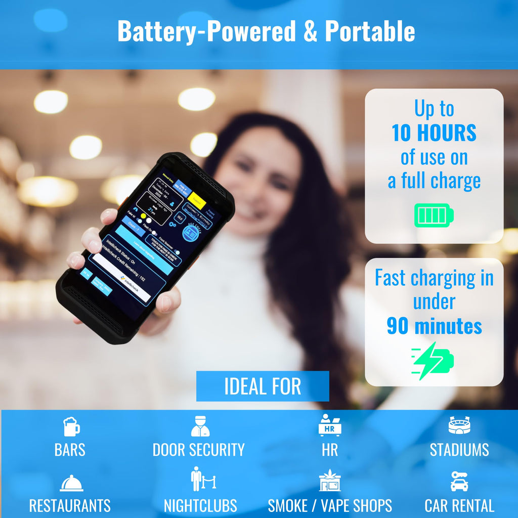 Portable ID Scanner for Bars and Clubs for Age Verification