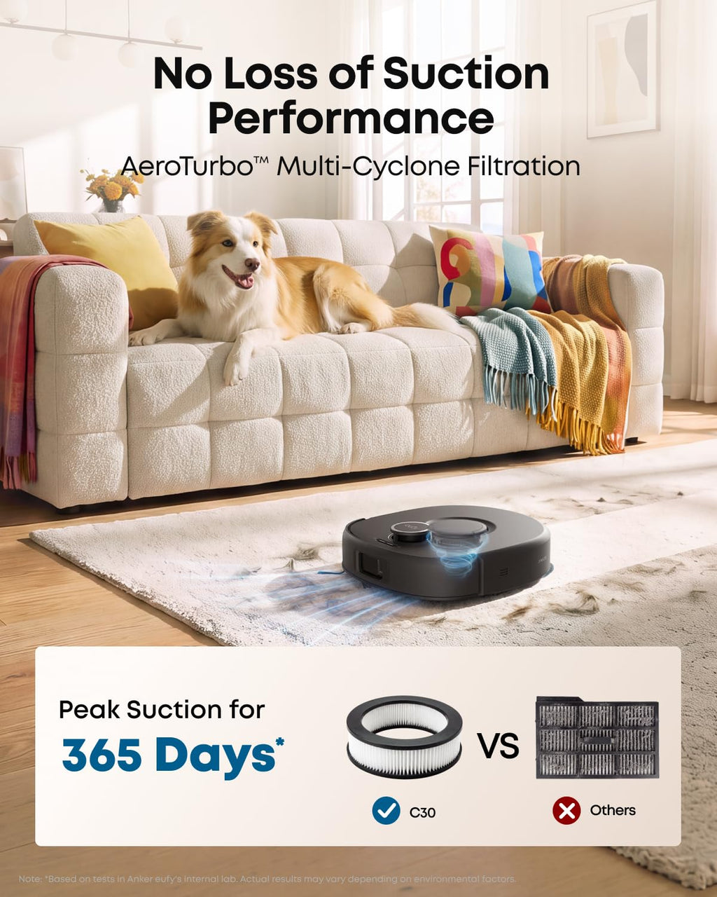 eufy C30 Robot Vacuum and Mop for Pet Hair, 35,000 Pa Flagship Suction