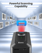 Eyoyo 2-Pack Portable Mini 2D Bluetooth Barcode Scanner Wireless with Clip