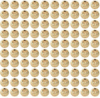 Premium 14K/18K Gold-Filled ep Watermelon Beads - Elegant Textured Design for Jewelry Making, DIY Crafts, 4mm to 10mm Variety Pack (18K-10mm-100 PCs)
