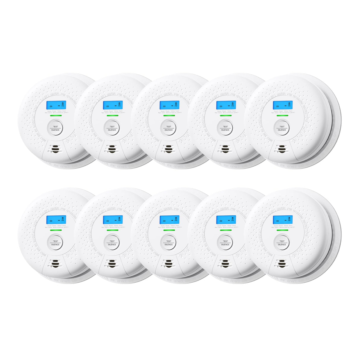 X-Sense Smoke Detector and Carbon Monoxide Detector, SC01, 5-Pack
