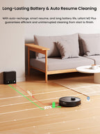 Lefant M2 Plus Robot Vacuum and Mop Combo, 75-Day Self-Emptying