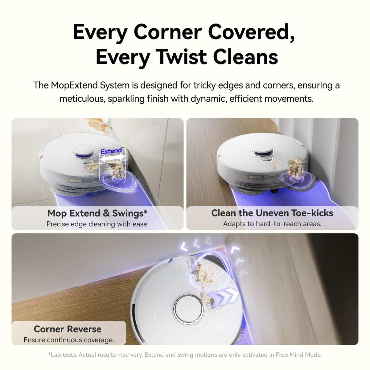 Narwal Freo X10 Pro Robot Vacuum and Mop Combo, 11000Pa, White