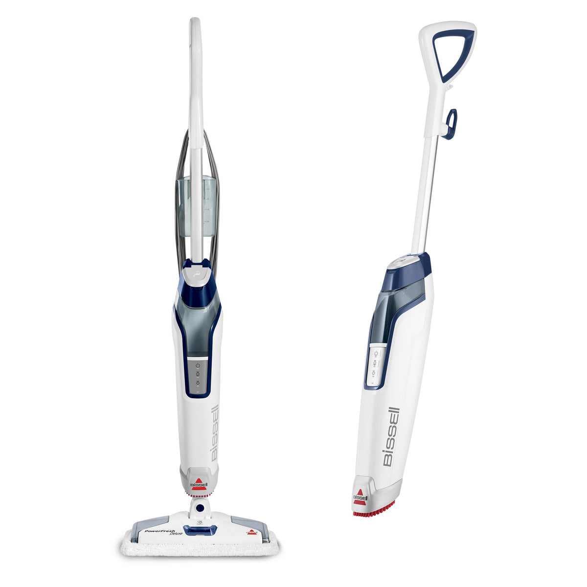 Bissell PowerFresh Deluxe 1806 Steam Mop for Tile, Hardwood & Sealed Floors w/Built‑in SpotBoost Brush, Fast 30‑Second Warm‑Up, Variable Steam Levels, Fresh Scent Discs Compatible
