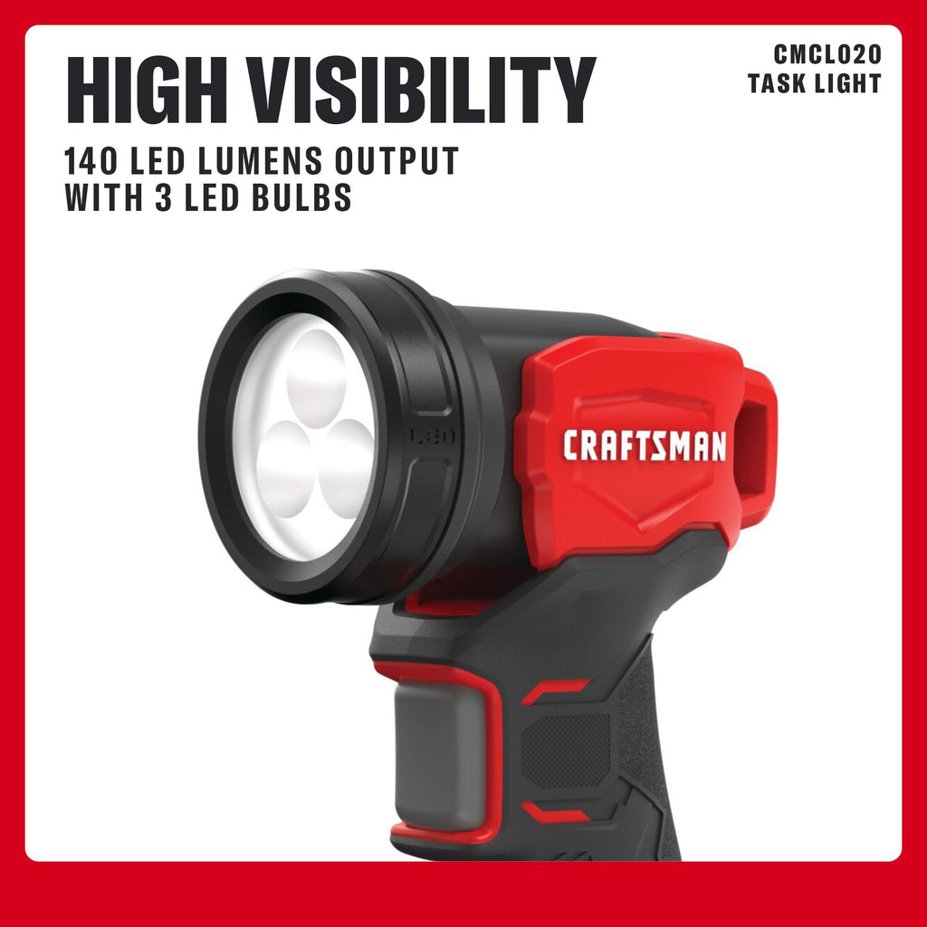 CRAFTSMAN V20 4 Power Tools Combo Kit, 2 Batteries and Charger (CMCK404D2)