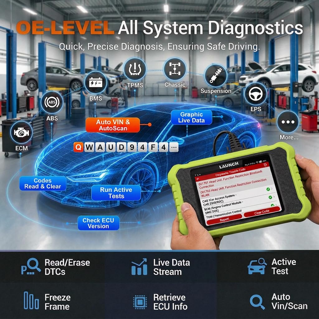 LAUNCH Creader Elite X500 for Honda Acura Bidirectional OBD2 Scanner