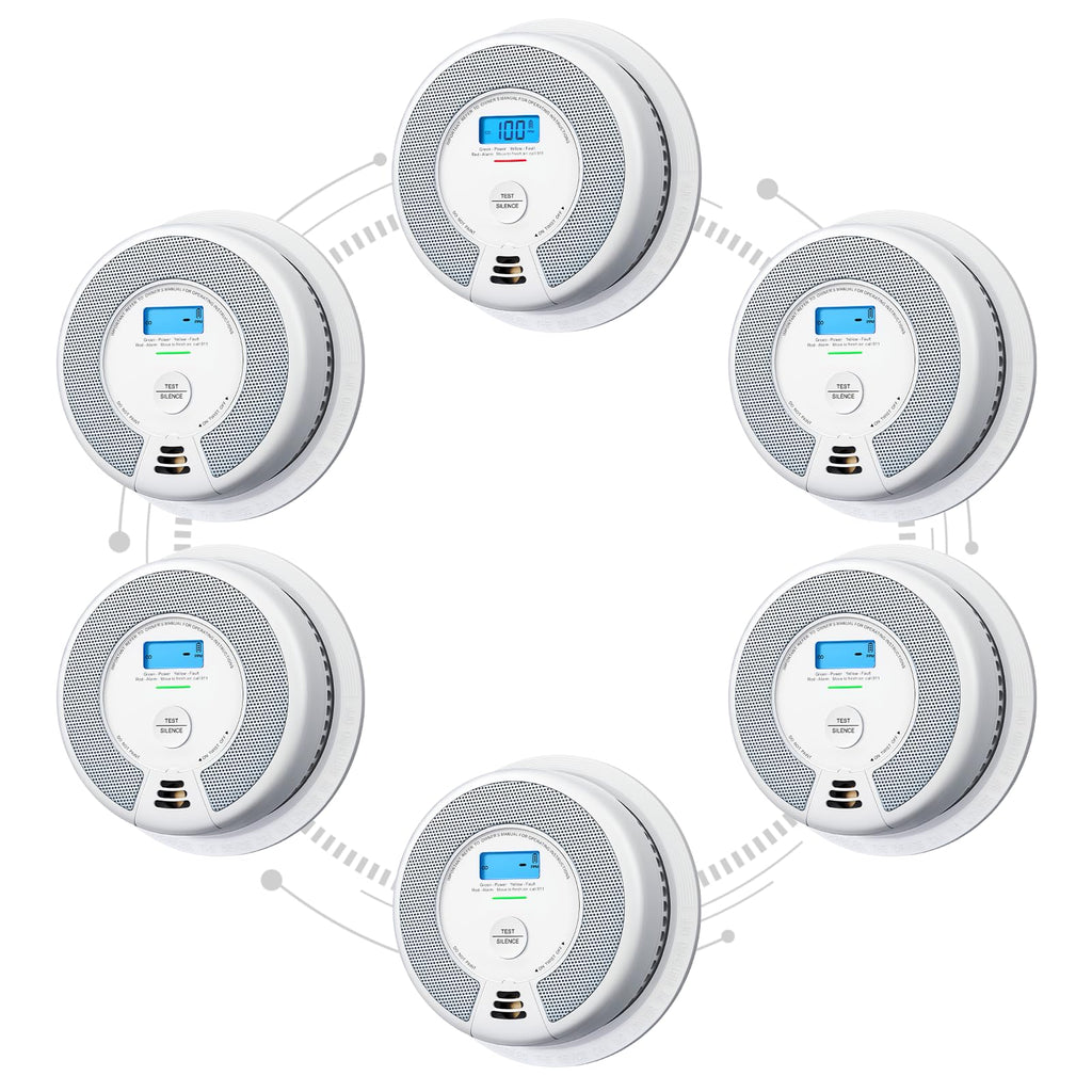 X-Sense Wireless Combination Smoke and CO Detector, XP0H-WN, 3-Pack