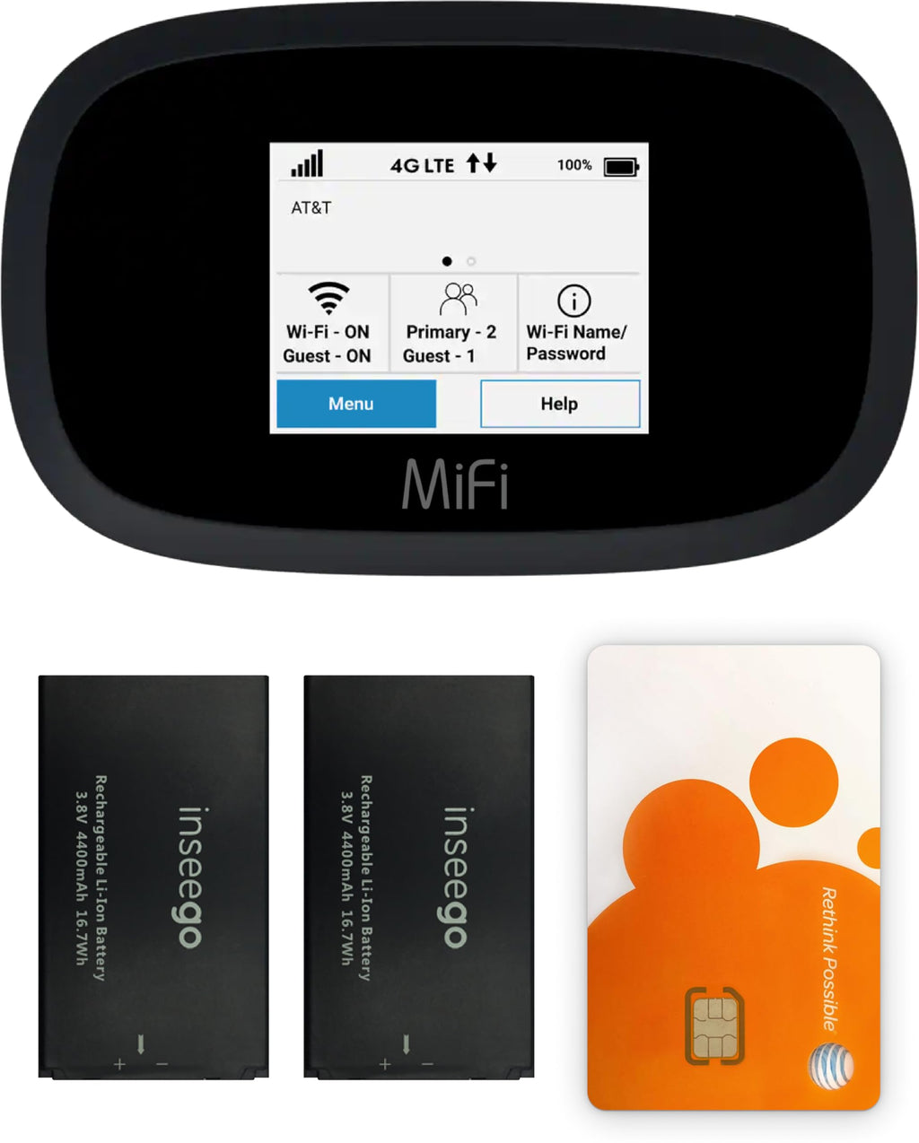 AT&T Wireless Hotspot Pocket WiFi 4G LTE MiFi 8000, Free VPN Mobile Hotspot for Travel, 4G Mobile Portable WiFi, Unlocked Globally, Near 5G Speed up to 1200 Mbps, EVDO-LINK Bundle