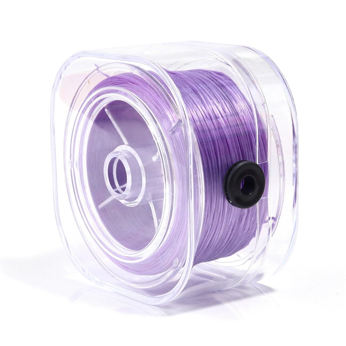 Elastic String for Bracelets 0.8mm Strong Beading Cord Colorful Flat Rope Thread DIY Jewelry Making 90M per Roll(Pink)