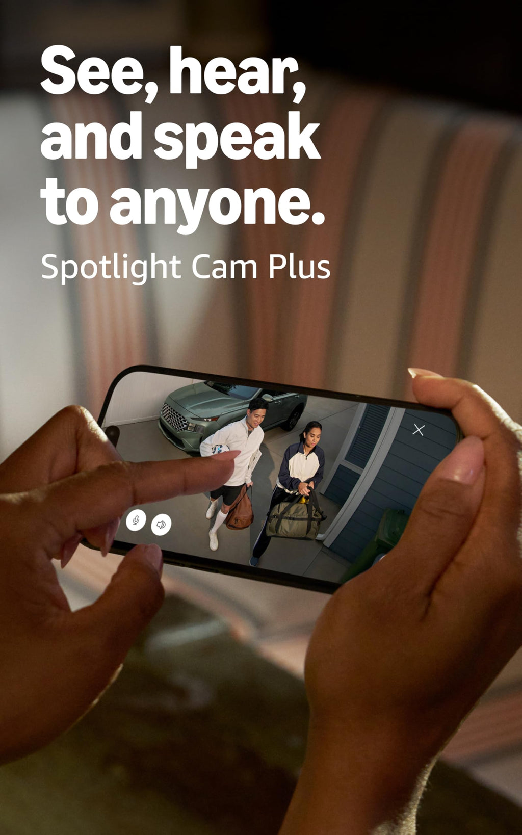 Ring Spotlight Cam Plus, Battery, White with 2 Window and Door Sensors (newest model) and Motion Detector (newest model)