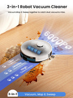 Lefant Robot Vacuum and Mop Combo, 75-Days Self-Emptyin, 140 Min, M2 Plus"