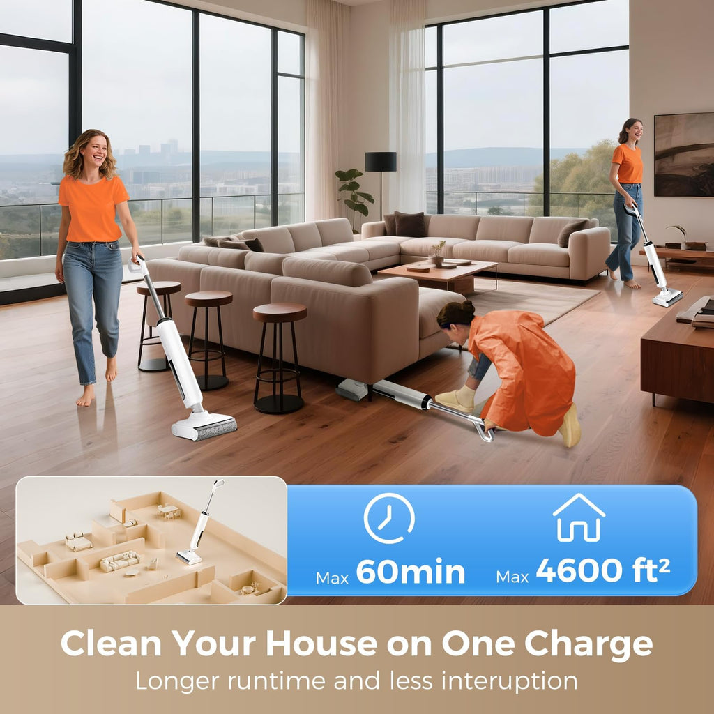 Wet Dry Vacuum Mop, Cordless Mop Vacuum Combo