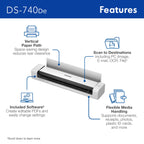 Brother DS-740De Duplex Compact Mobile Document Scanner
