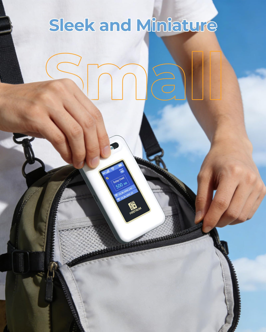 Portable WiFi Hotspot for Travel, Mobile Hotspot, 10GB Free US Data