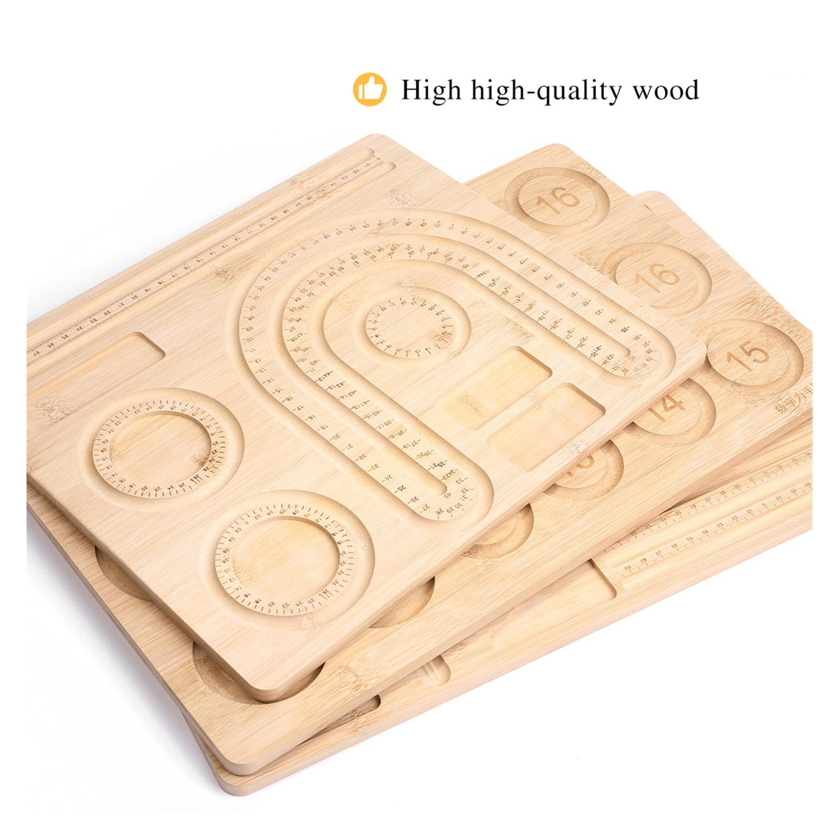 Beadboard Wooden Flocked Beading Tray
