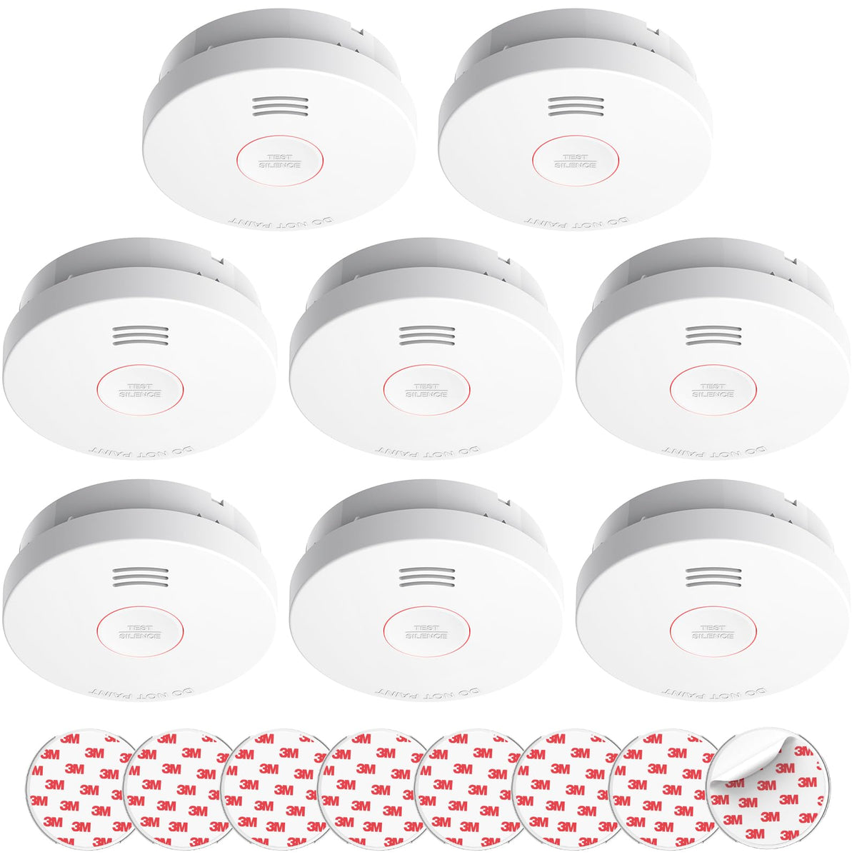 SITERLINK Smoke Detectors 10 Year Battery Backup UL217 ,GS525A 8 Pack