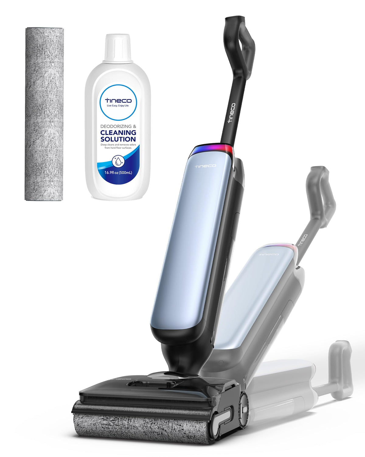 Tineco Floor One S9 Artist Pro Wet Dry Vacuum Cleaner, 25kPa Suction, 360° SmoothDrive, Anti-Tangle Design, 185°F Flashdry, 75 Min Runtime, Dual-Edge Cleaning, 180° Lay-Flat