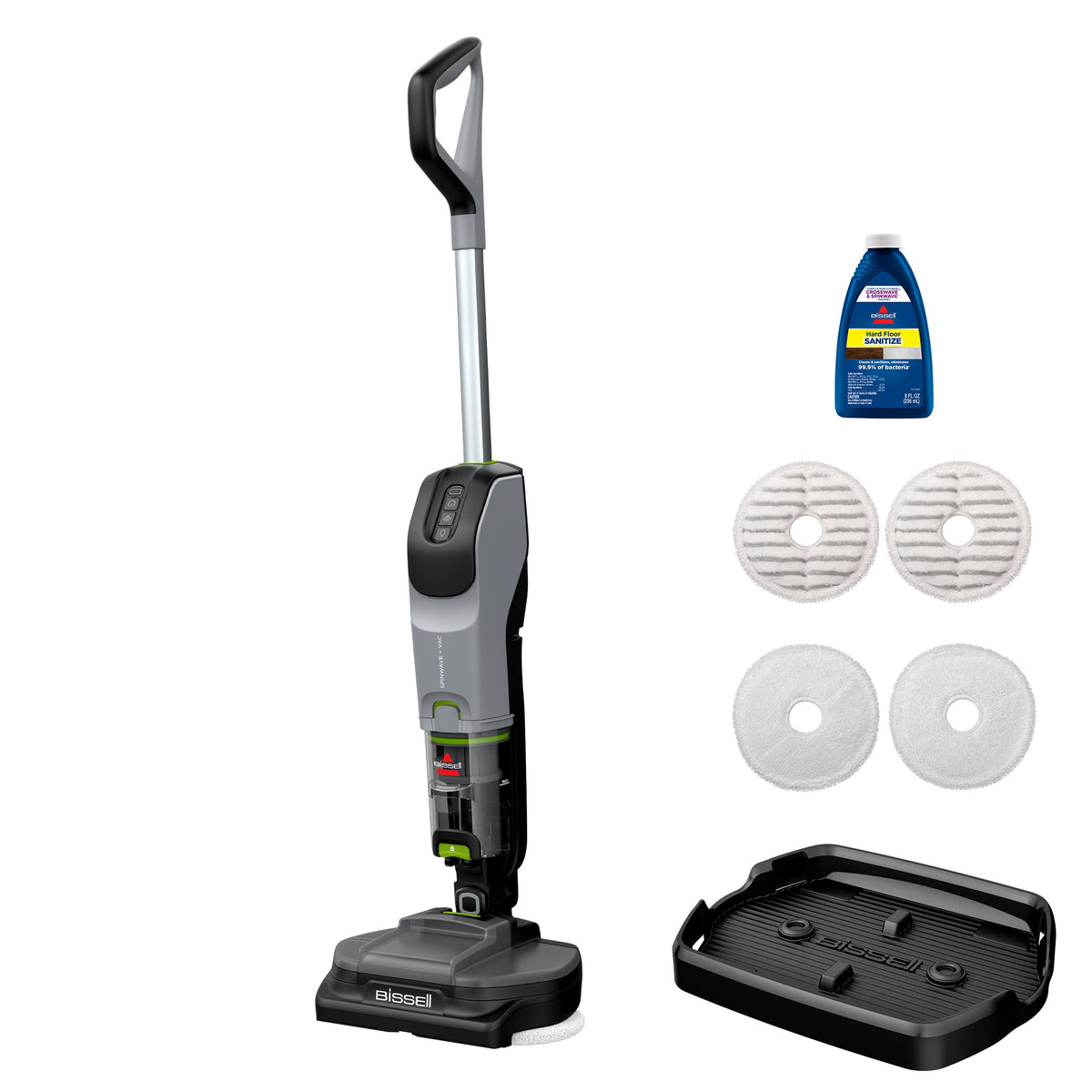 BISSELL Spinwave Cordless Pet Spin Mop, 18V Hard Floor Cleaner, 23157