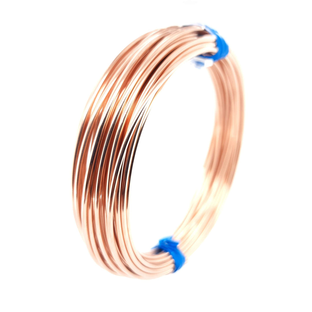 14/20 Rose Gold Filled Wire, 16 Gauge, Round, Half Hard, 1FT by Craft Wire