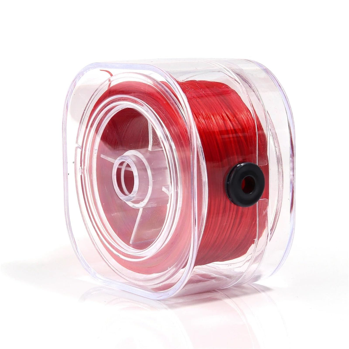Elastic String for Bracelets 0.8mm Strong Beading Cord Colorful Flat Rope Thread DIY Jewelry Making 90M per Roll(Pink)
