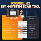 2026 FOXWELL NT614 Elite OBD2 Scanner, 4 Systems, 5 Resets Code Reader