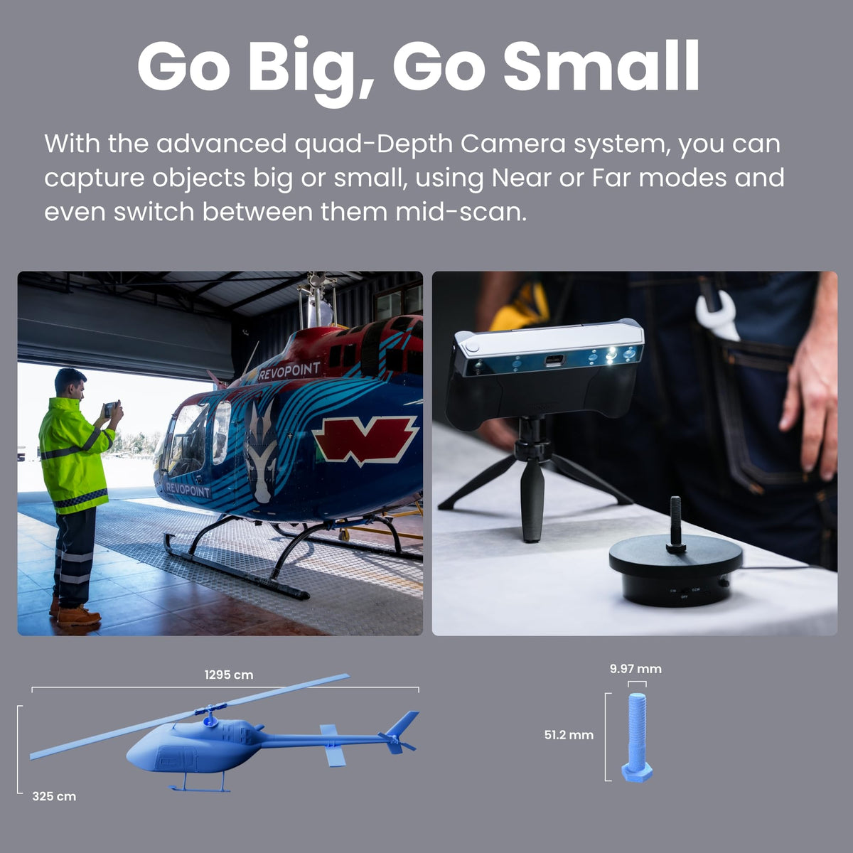 Revopoint MIRACO Pro 3D Scanner, All-in-One Scan, for 3D Printing