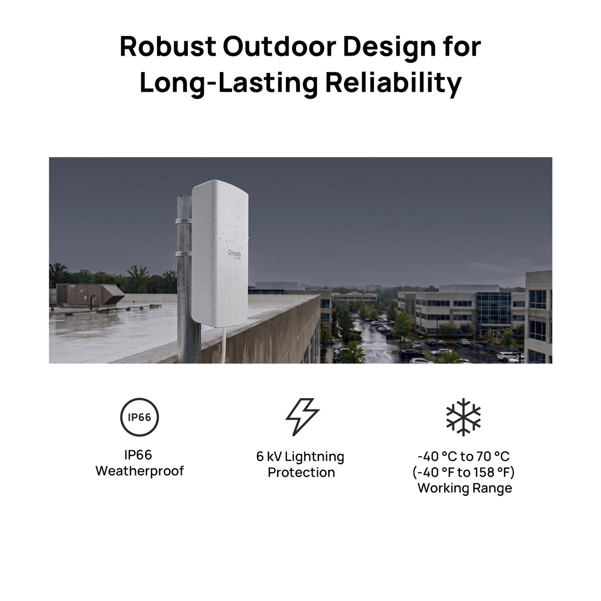 Omada 5GHz AC867 WiFi Bridge, 5km Distance, Gigabit PoE Out(Flex Bridge 5)