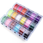 Elastic String for Bracelets 0.8mm Strong Beading Cord Colorful Flat Rope Thread DIY Jewelry Making 90M per Roll(Pink)