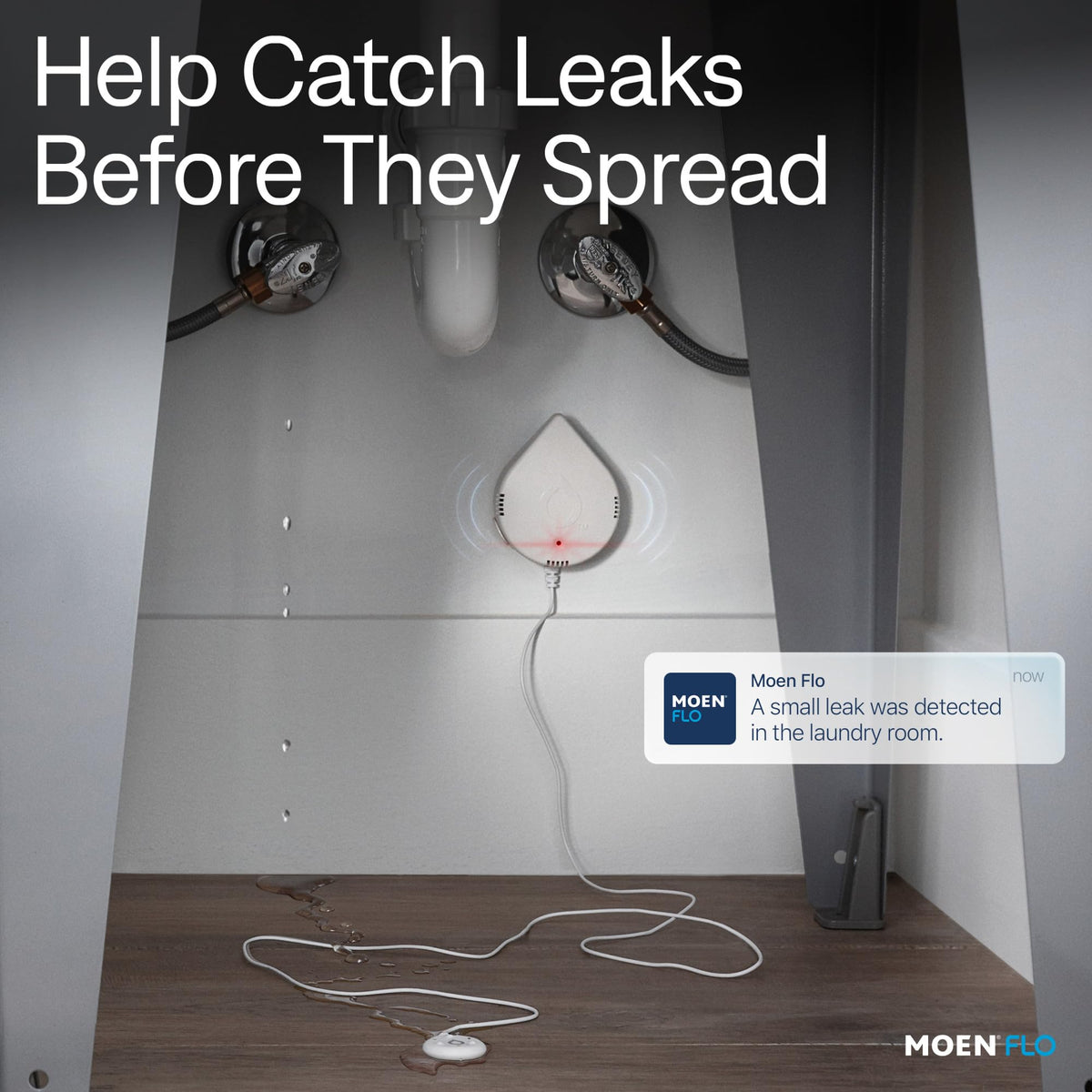 Moen Flo Detector, WiFi Enabled Water & Moisture Sensors, 3 pcs, 920-005