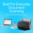 FI-7160 Fujitsu Document Scanner - Duplex - Scanners for Computers with 24V & USB 3.0 Cable, 8.5 X 14 in, 600 DPI, 60 PPM (Mono/Color), ADF, 4000 Scans Per Day (Renewed)