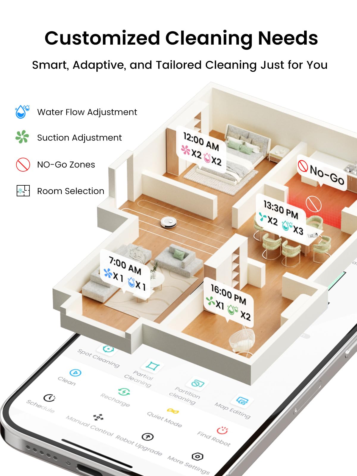Lefant Robot Vacuum and Mop, 75-Day Self-Emptying, 6000Pa