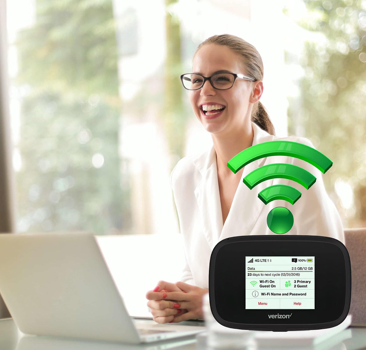 Verizon Wireless Jetpack Inseego MiFi 7730L | Mobile Hotspot for Travel | 4G Mobile Portable WiFi | Unlocked Globally | Speed up to 450 Mbps | Usage Up to 8 Hours | EVDO-LINK Bundle (Standard)