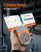 TopTes Guard-863Pro 4 Gas Monitor Multi Gas Detector for H₂S, CO, LEL, and O₂, with TFT Color Screen, Upgraded O₂ Sensor (5-Year Lifespan), USB Data Export, 18h Battery Life, Reliable for Work & Home