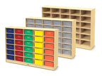 Jonti-Craft 30 Mobile Storage with Colored Tubs