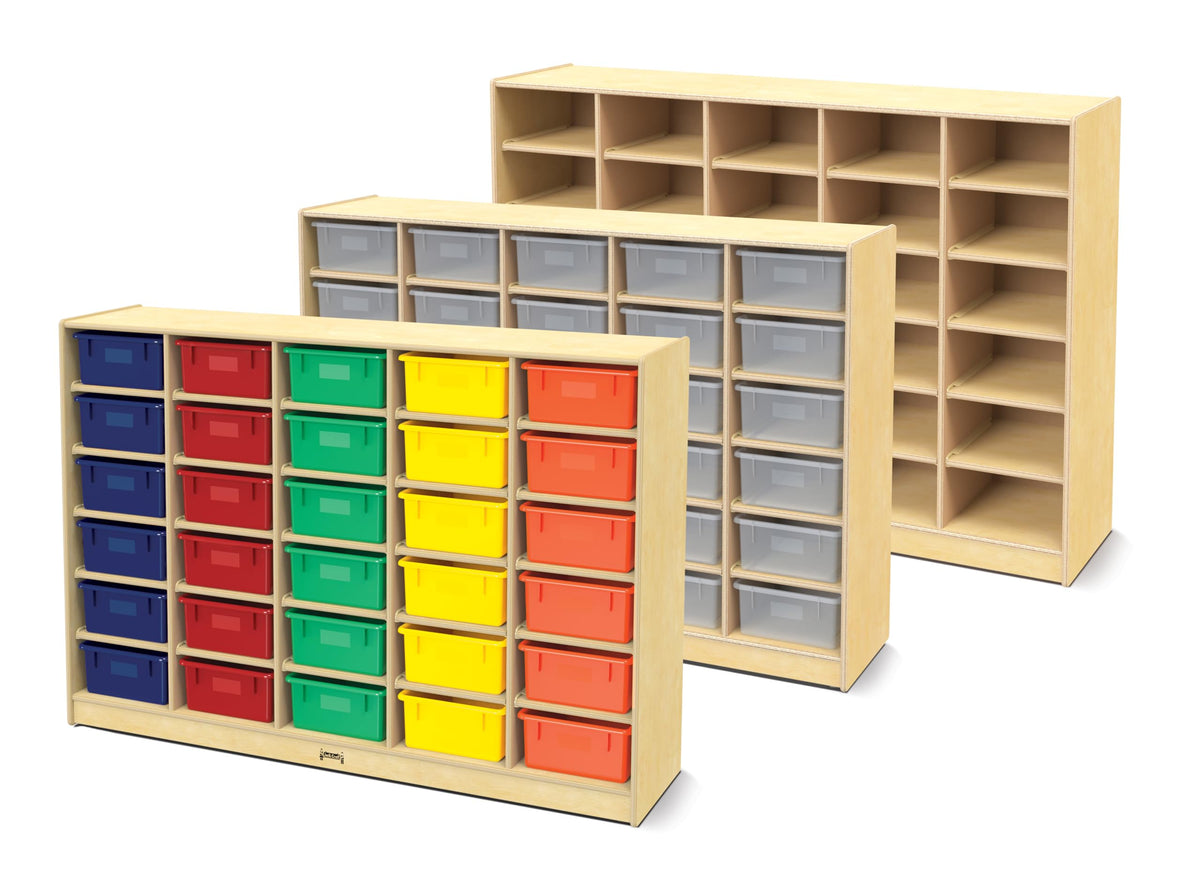 Jonti-Craft 30 Mobile Storage with Colored Tubs