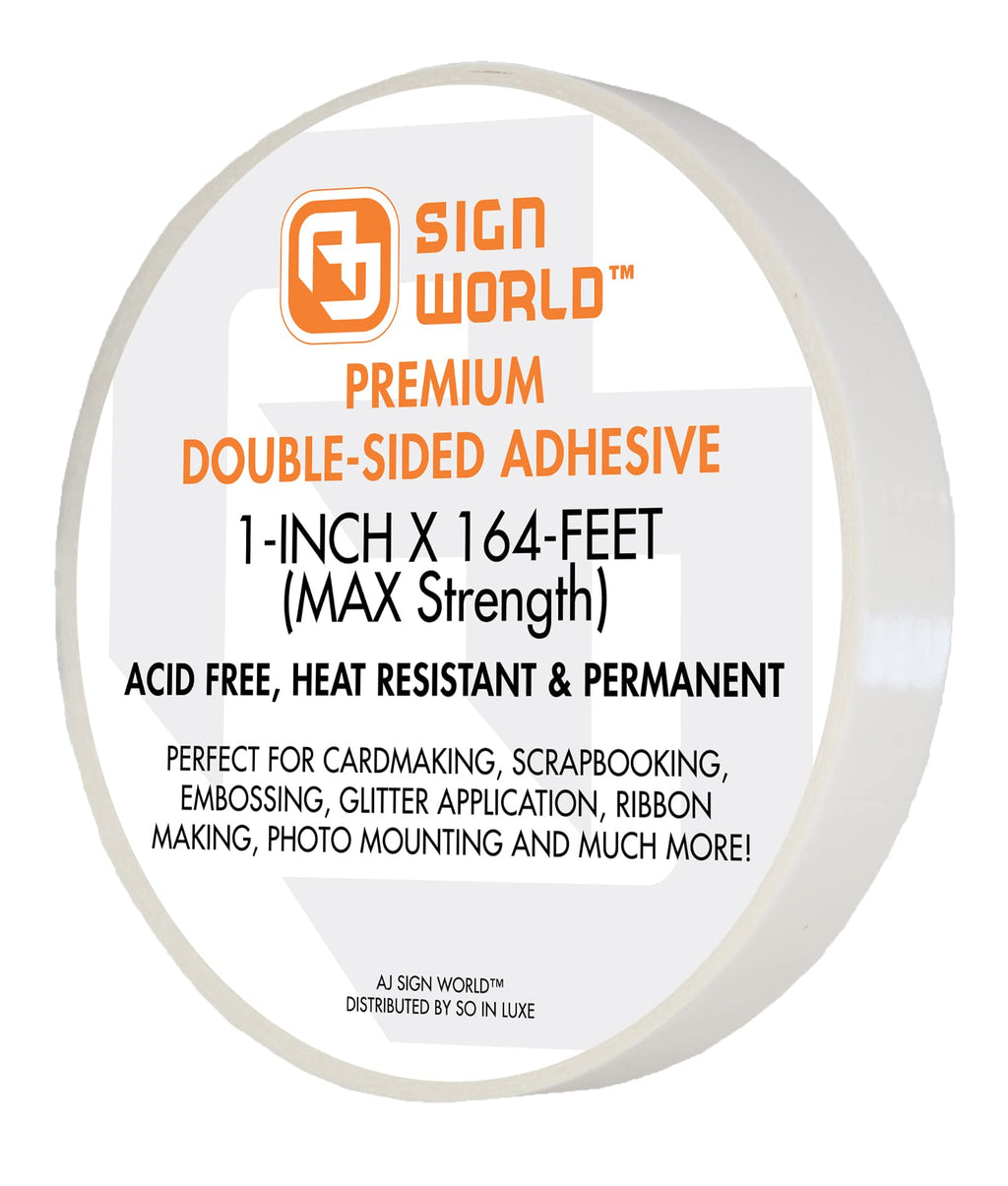 Best 48" Ultra-Thin Permanent Double-Sided Tape for Arts, Crafts, Die Cutting, Photography, Scrapbooking, Tear-by-Hand, Documents, All Purpose (48-Inch by 55 Yards)