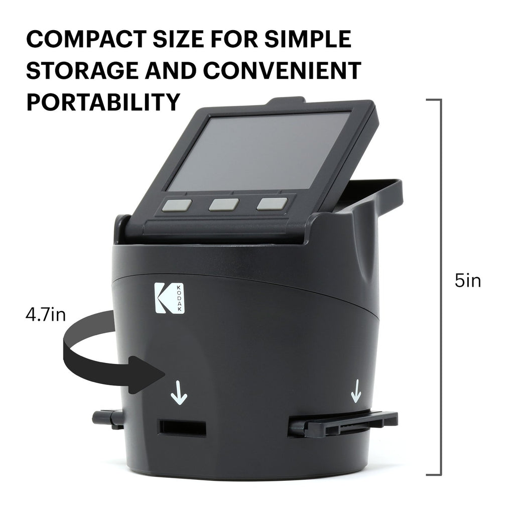 KODAK SCANZA Film & Slide Scanner, 3.5" LCD, 35mm, 126, 110, Super 8 & 8mm
