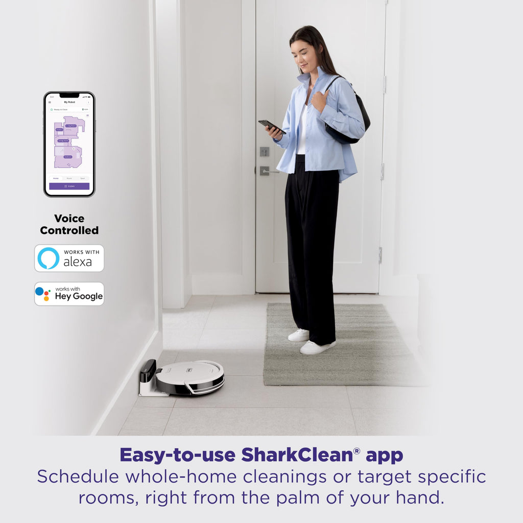 Shark Navigator Robot Vacuum, SmartPath Navigation, White, AV2120