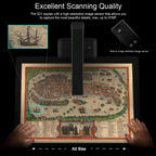 Large Format Book & Document Scanner, Capture Size A2/A3, 26MP USB Document Camera with Auto-Flatten, Fingerprint Removal Technologies, Multi-Language OCR, Compatible with Windows & macOS