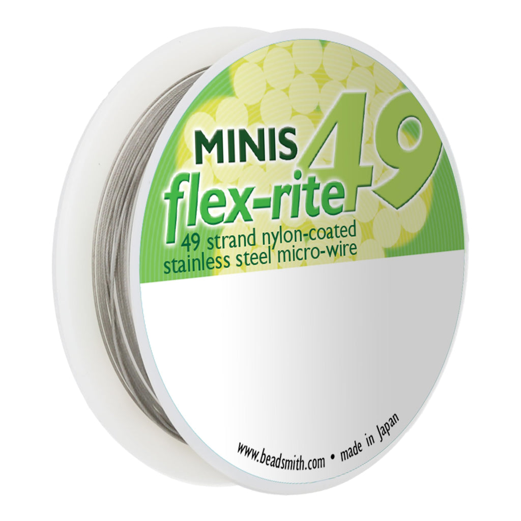 The Beadsmith Flex-Rite Beading Wire, Nylon-Coated Stainless-Steel Wire